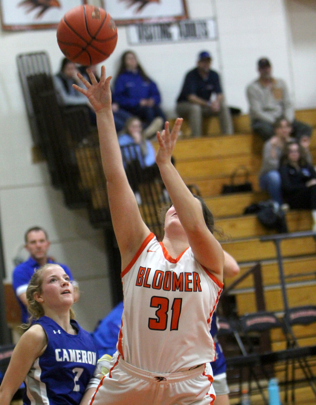 Cameron at Bloomer girls basketball 1-16-23